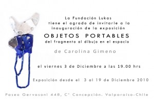 invitacion a la exposición individual de Carolina Gimeno