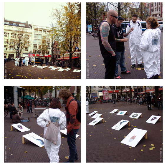 Action-interventions of Bórax08001 in Leidseplein plaza